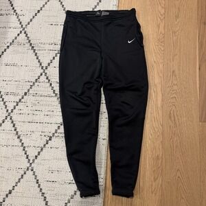 Vintage Nike Joggers Mens M Sweatpants Warm Up Black Athletic Training Y2K 00s